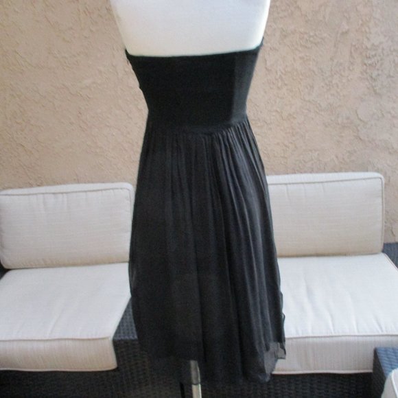 DVF ~ ASTI BLACK STRAPLESS DRESS ~ 4 ~ SILK FABRIC - Picture 9 of 9